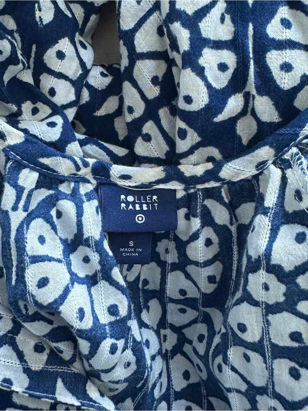 Roller Rabbit x Target Navy and White Floral Top - Picture 5 of 5